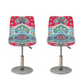 Floral Paisley Mandala Print Bar Stool Covers