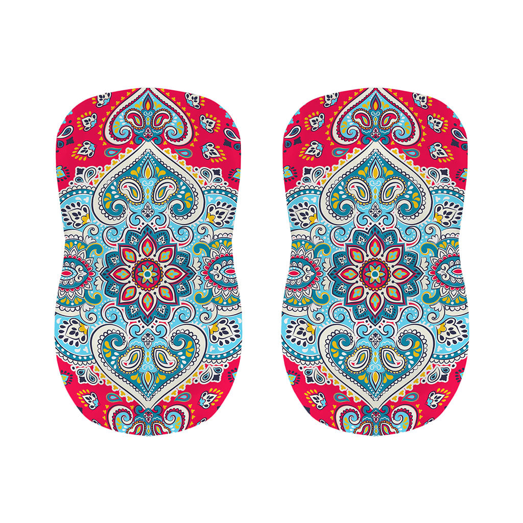 Floral Paisley Mandala Print Bar Stool Covers