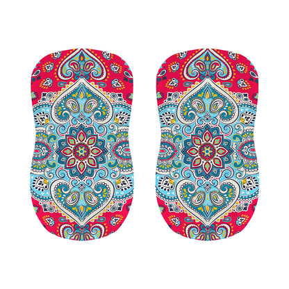 Floral Paisley Mandala Print Bar Stool Covers