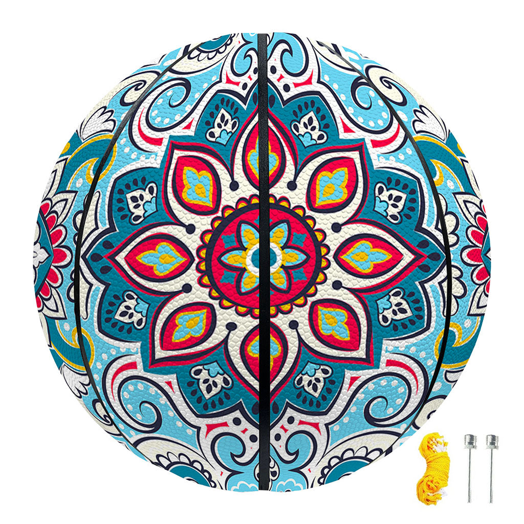 Floral Paisley Mandala Print Basketball