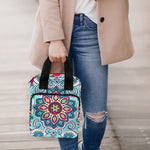 Floral Paisley Mandala Print Bible Tote Bag