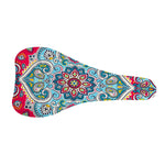 Floral Paisley Mandala Print Bicycle Seat Cover