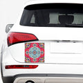Floral Paisley Mandala Print Car Sticker