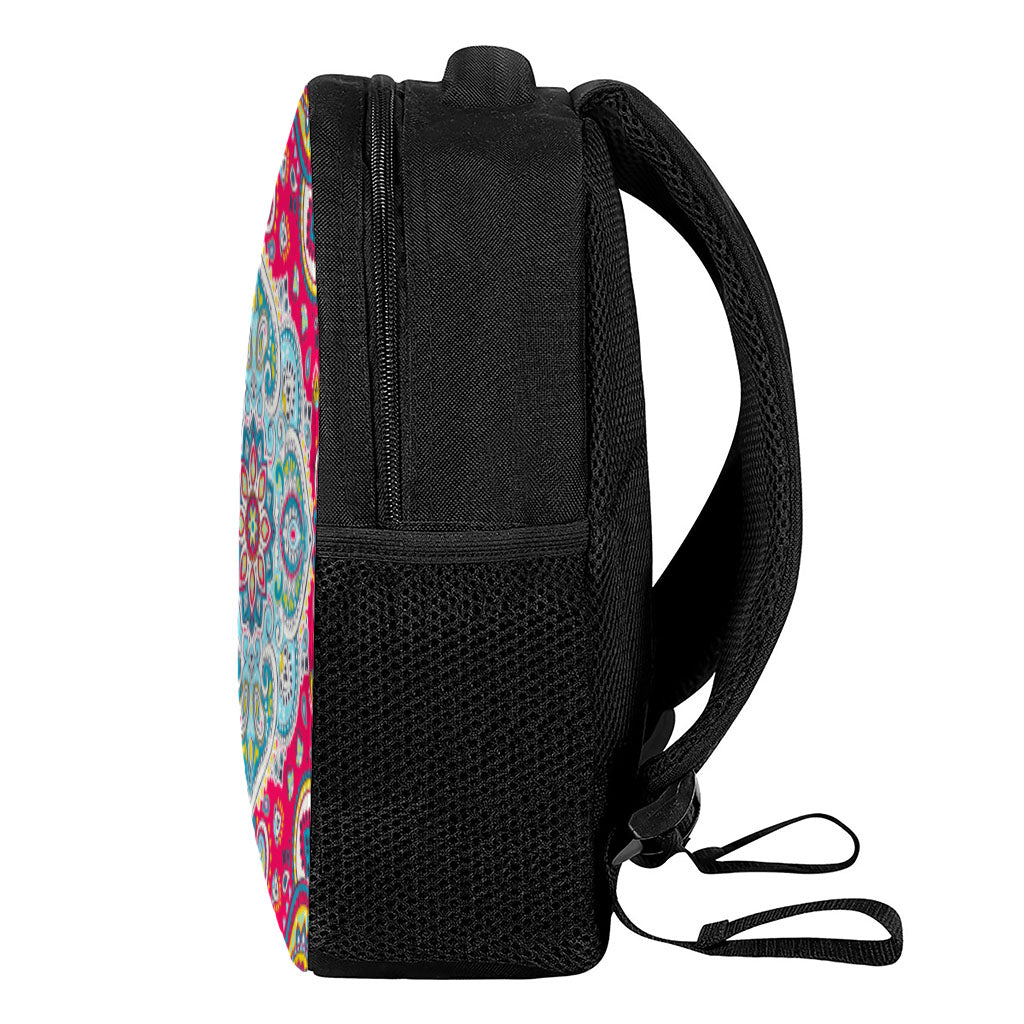 Floral Paisley Mandala Print Casual Backpack