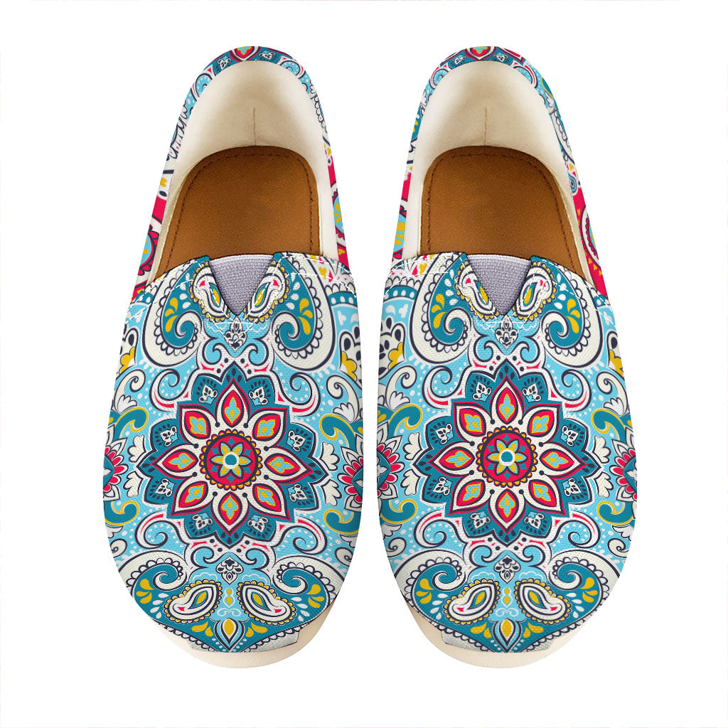 Floral Paisley Mandala Print Casual Shoes
