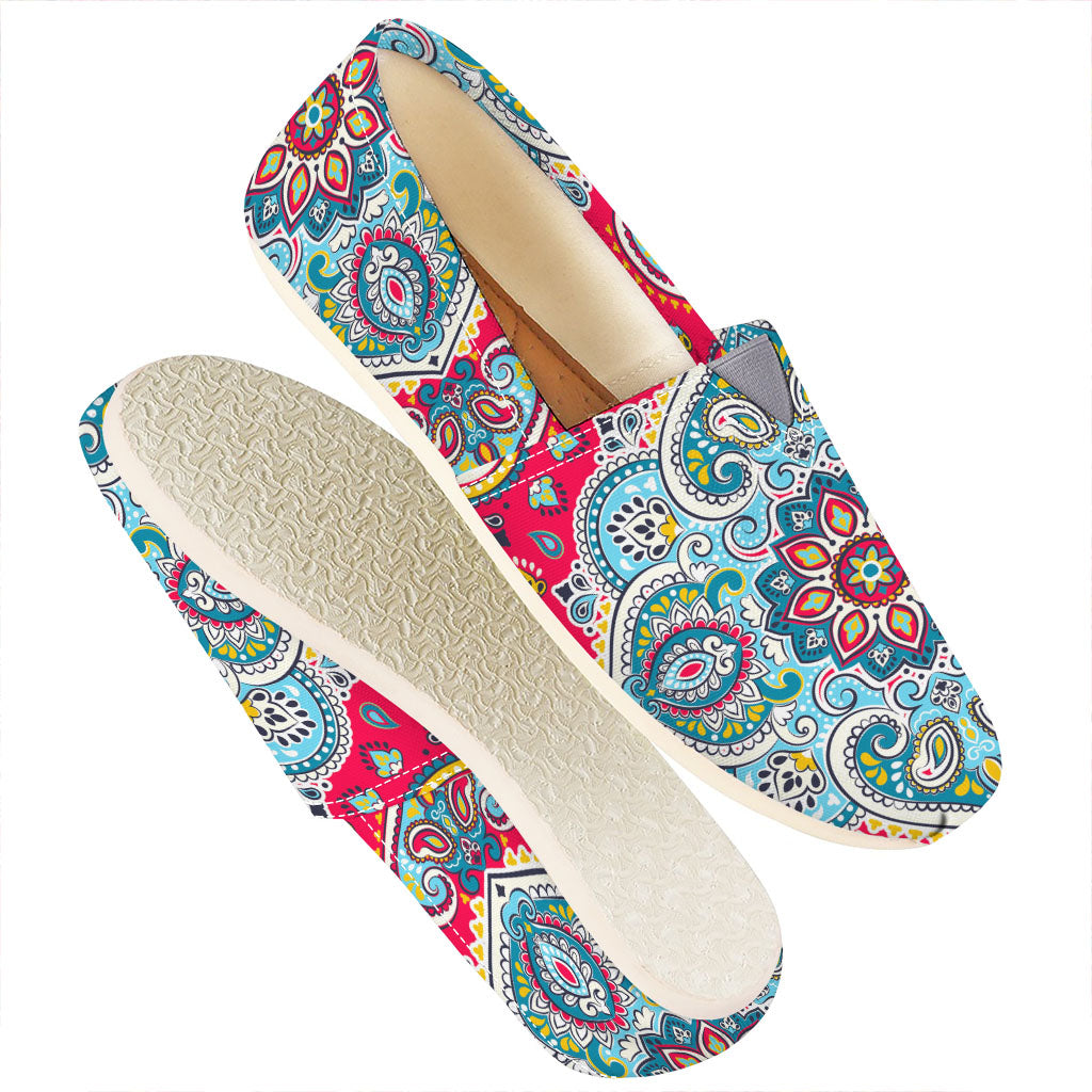 Floral Paisley Mandala Print Casual Shoes