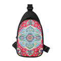 Floral Paisley Mandala Print Sling Bag