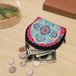 Floral Paisley Mandala Print Coin Purse