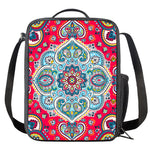 Floral Paisley Mandala Print Crossbody Lunch Bag