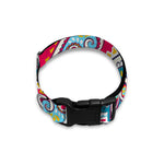 Floral Paisley Mandala Print Dog Collar