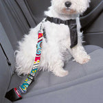 Floral Paisley Mandala Print Dog Seat Belt