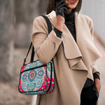 Floral Paisley Mandala Print Double Strap Bible Bag