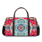 Floral Paisley Mandala Print Duffle Bag