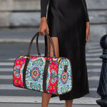 Floral Paisley Mandala Print Duffle Bag