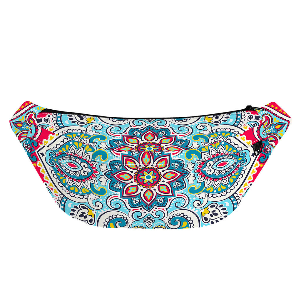 Floral Paisley Mandala Print Fanny Pack