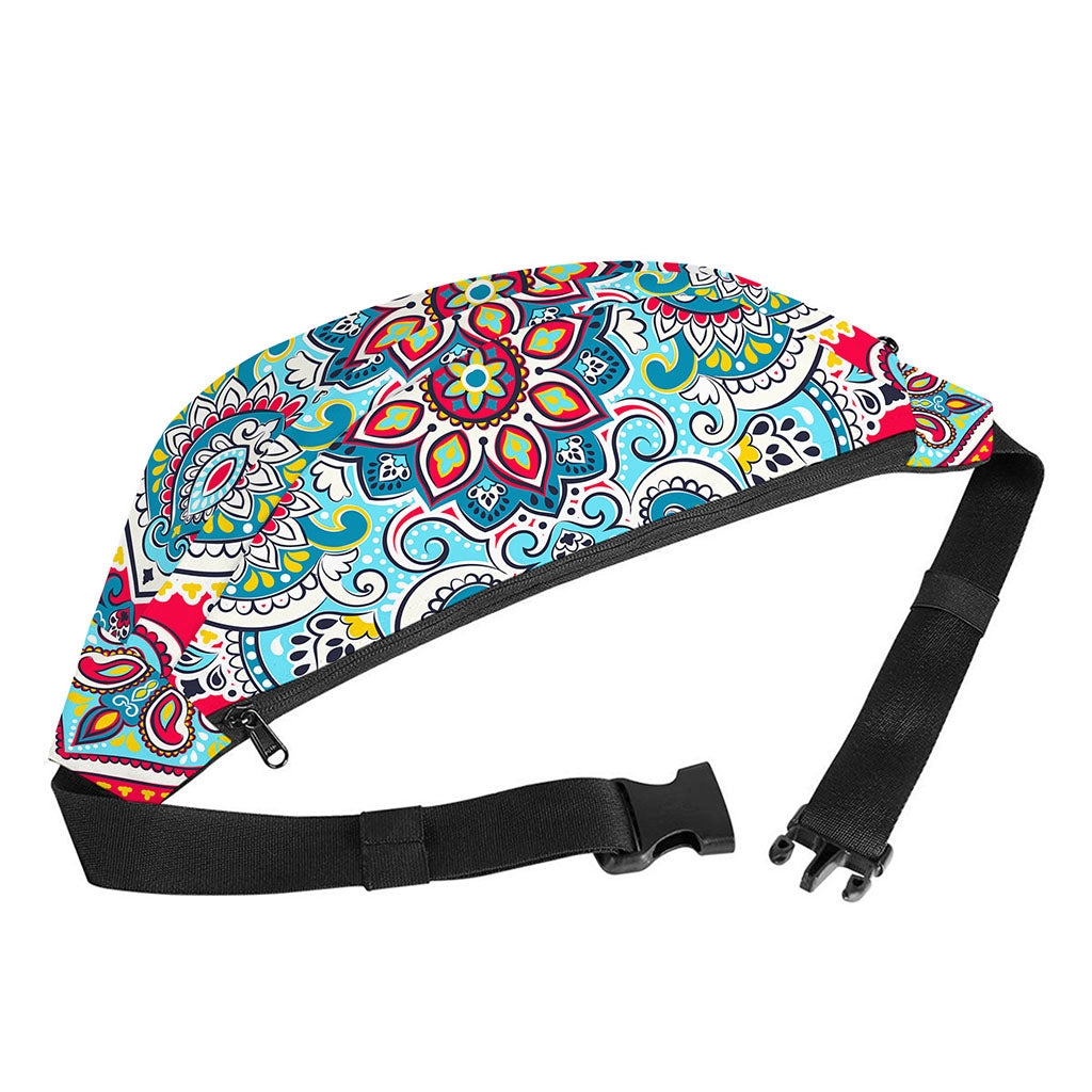 Floral Paisley Mandala Print Fanny Pack