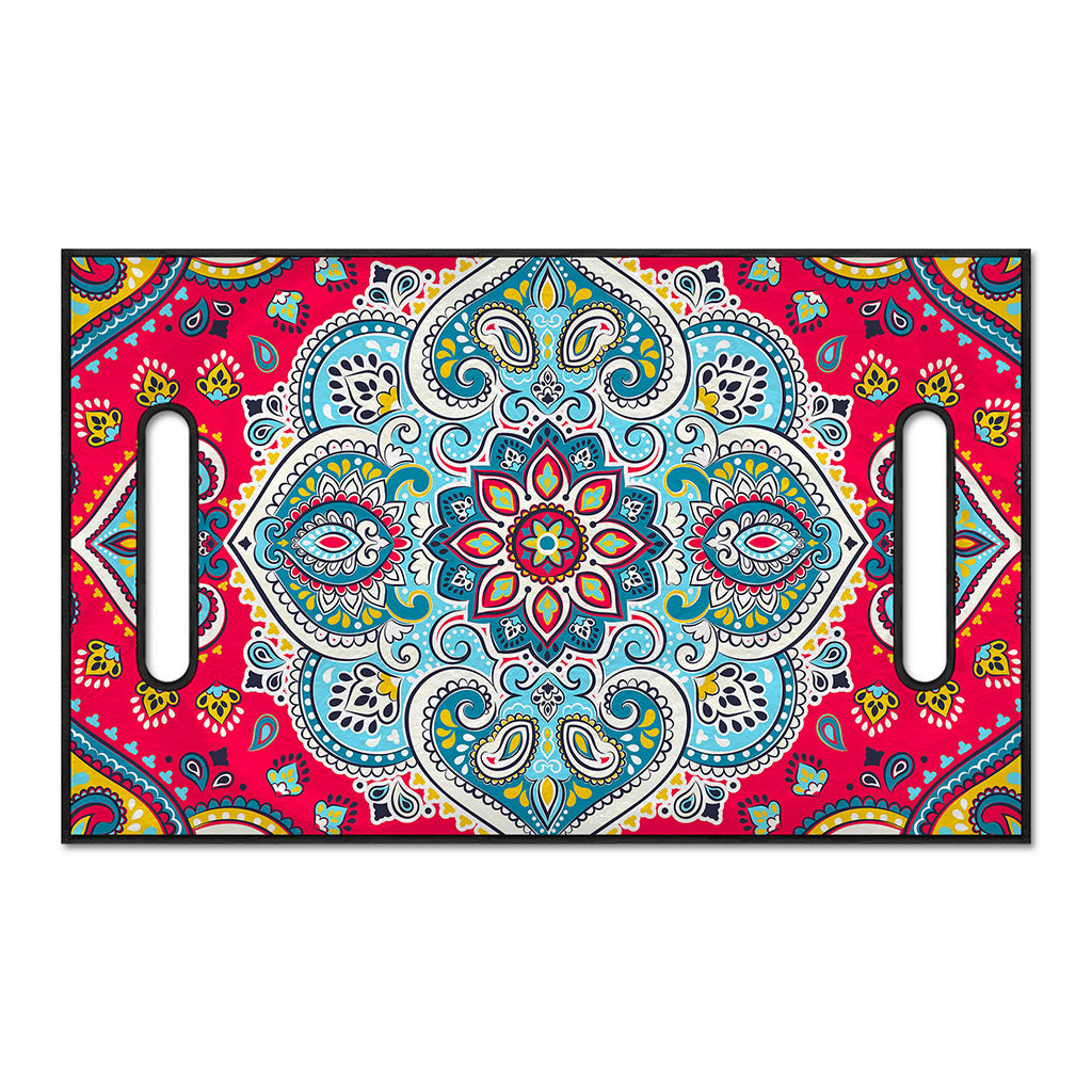 Floral Paisley Mandala Print Golf Cart Seat Cover