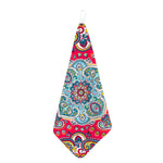 Floral Paisley Mandala Print Hand Towel