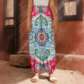 Floral Paisley Mandala Print Harem Pants
