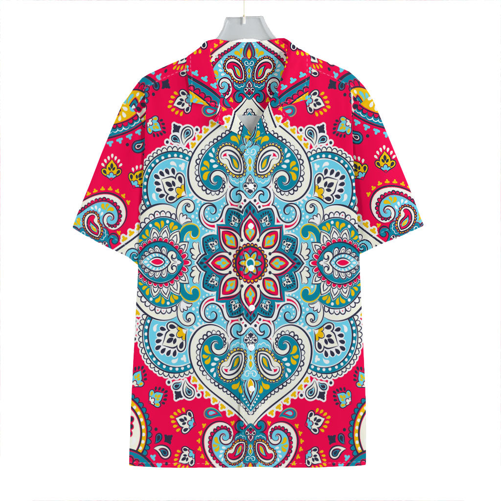 Floral Paisley Mandala Print Hawaiian Shirt