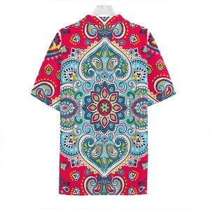 Floral Paisley Mandala Print Hawaiian Shirt