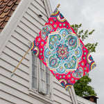 Floral Paisley Mandala Print House Flag