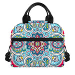 Floral Paisley Mandala Print Insulated Lunch Bag