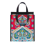 Floral Paisley Mandala Print Insulated Lunch Tote