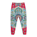 Floral Paisley Mandala Print Jogger Pants