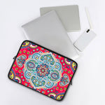 Floral Paisley Mandala Print Laptop Sleeve