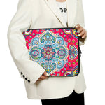 Floral Paisley Mandala Print Laptop Sleeve