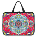 Floral Paisley Mandala Print Laptop Sleeve With Handle