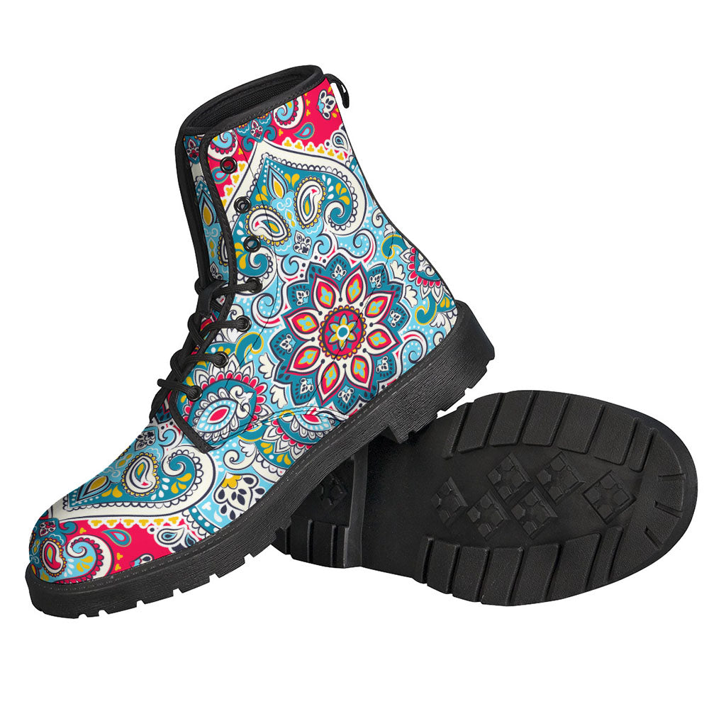 Floral Paisley Mandala Print Backpack