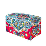 Floral Paisley Mandala Print Leather Tissue Box Cover
