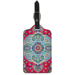 Floral Paisley Mandala Print Luggage Tag