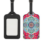 Floral Paisley Mandala Print Luggage Tag