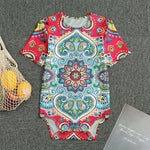 Floral Paisley Mandala Print Men's Bodysuit