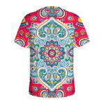 Floral Paisley Mandala Print Men's Sports T-Shirt