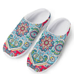 Floral Paisley Mandala Print Mesh Casual Shoes