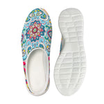 Floral Paisley Mandala Print Mesh Casual Shoes