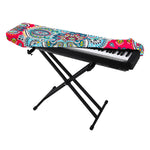 Floral Paisley Mandala Print Piano Keyboard Cover