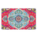 Floral Paisley Mandala Print Polyester Doormat