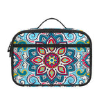 Floral Paisley Mandala Print Portable Lunch Bag