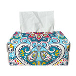 Floral Paisley Mandala Print Rectangle Tissue Box Cover