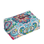 Floral Paisley Mandala Print Rectangle Tissue Box Cover