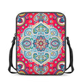 Floral Paisley Mandala Print Rectangular Crossbody Bag