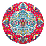 Floral Paisley Mandala Print Round Blanket