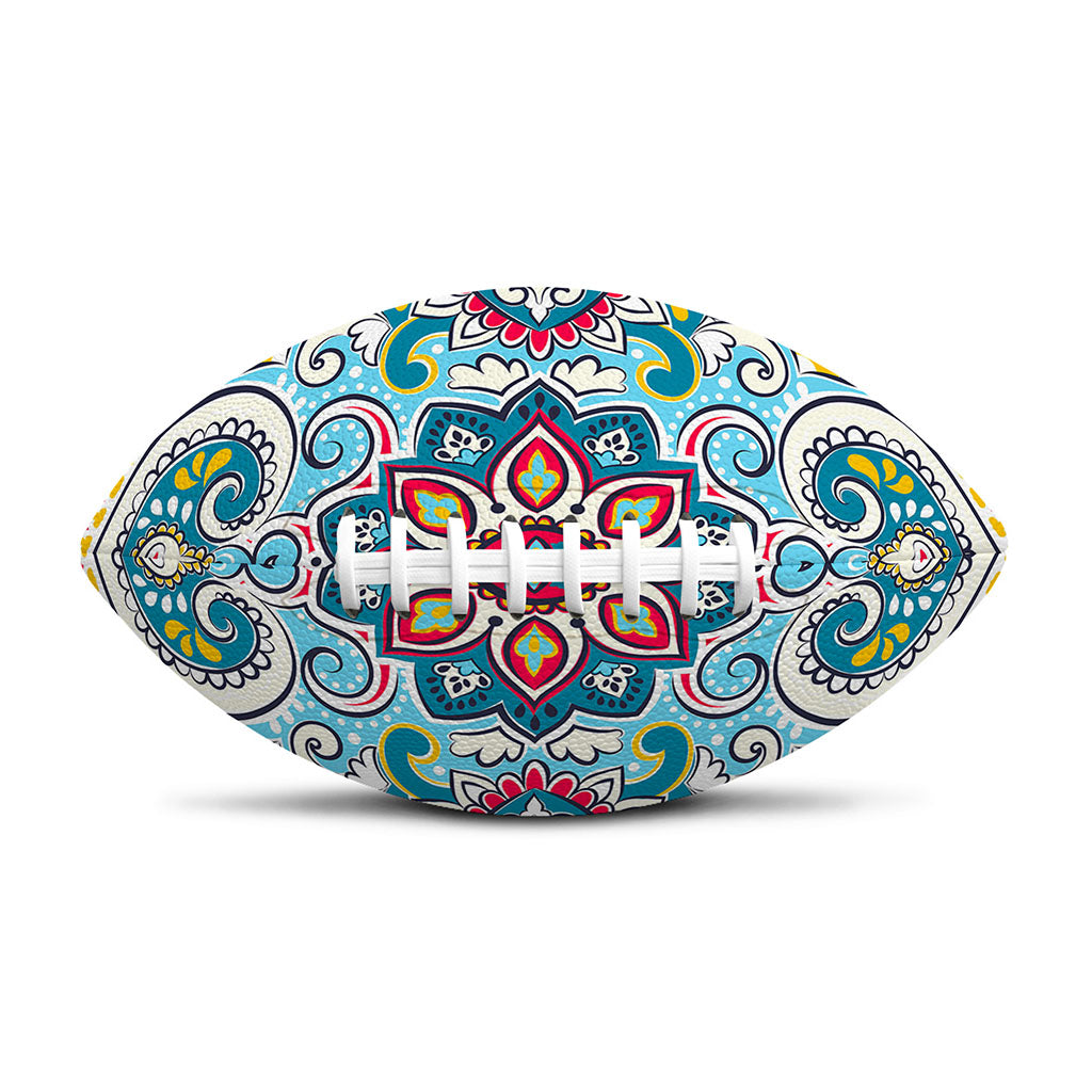 Floral Paisley Mandala Print Rugby Ball