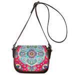 Floral Paisley Mandala Print Saddle Bag