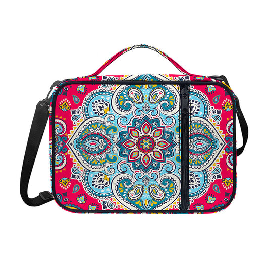 Floral Paisley Mandala Print Shoulder Strap Bible Bag
